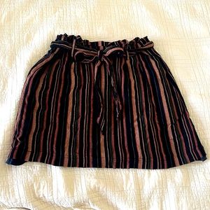 American Eagle Striped Mini Skirt